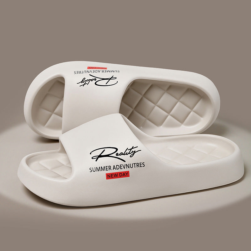 Women's Streetwear Graffiti Platform Slides