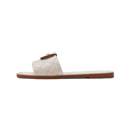 Chic Square Toe Slides