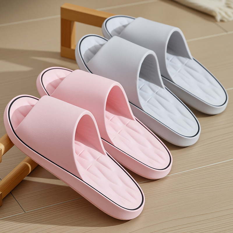 Bamboo couple household soft soled slippers