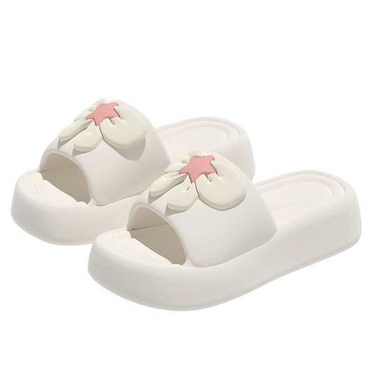 Comfortable summer bow women's slippers