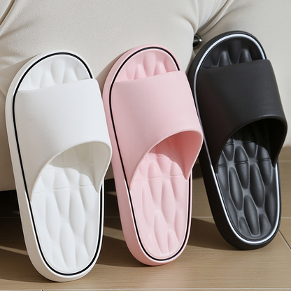 Bamboo couple household soft soled slippers