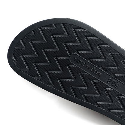 Leather Velcro Soft Bottom Beach Men's Slippers