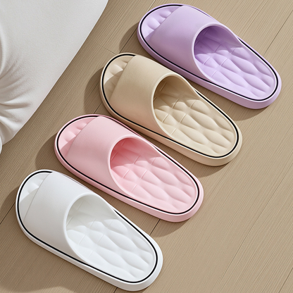Bamboo couple household soft soled slippers
