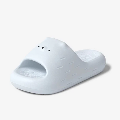 Chunky Bear Face Cloud Slides