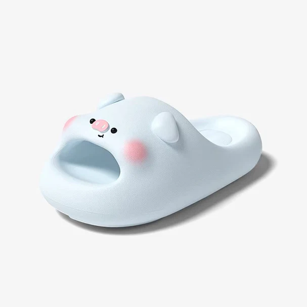 Chubby Piggy Soft Cloud Slides