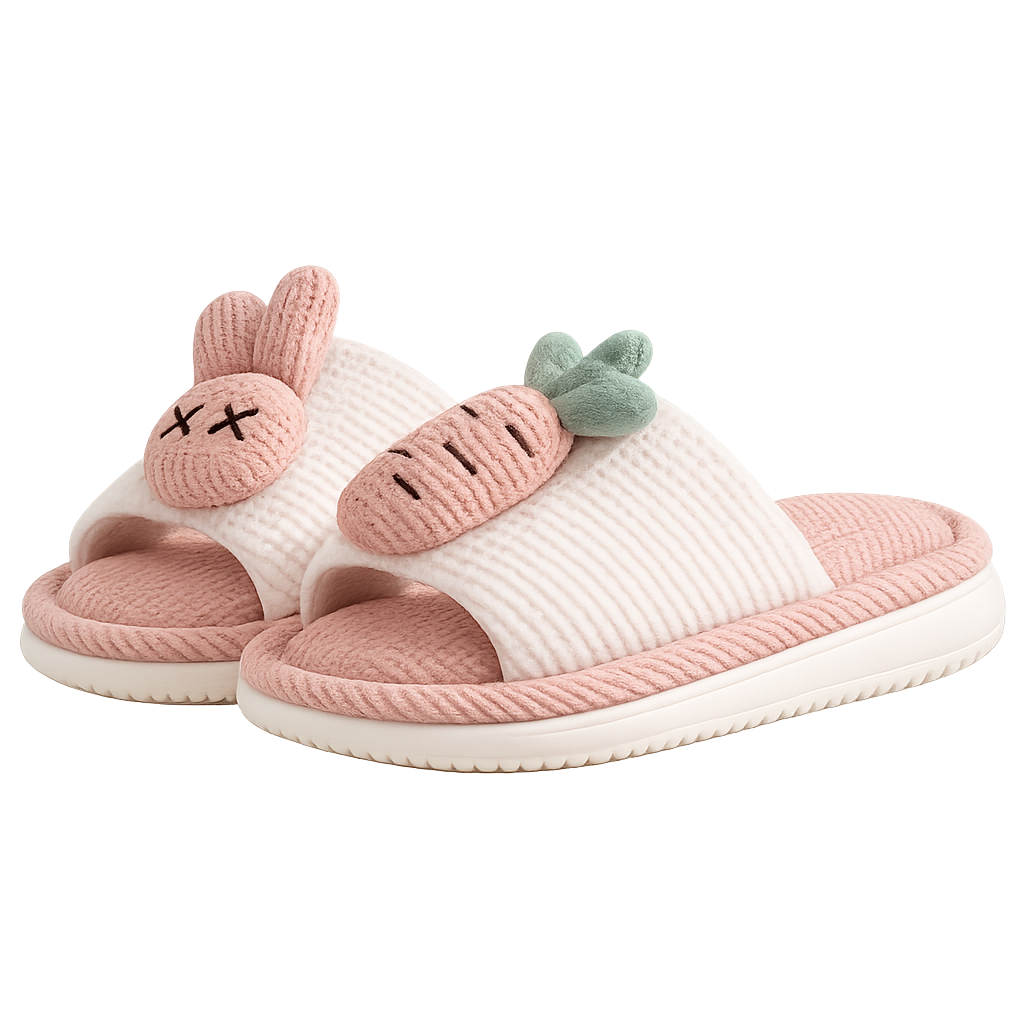 Four season anti slip linen slippers for children