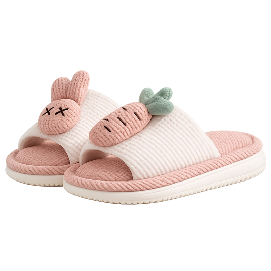 Four season anti slip linen slippers for children