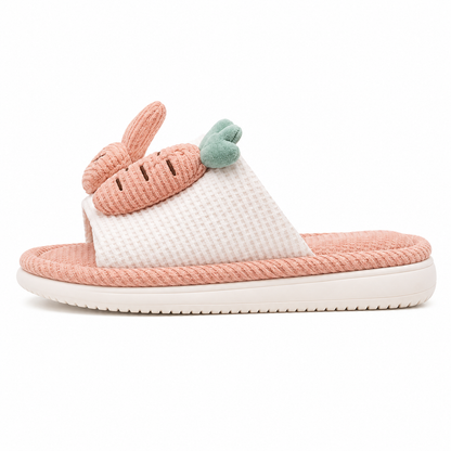 Four season anti slip linen slippers for children