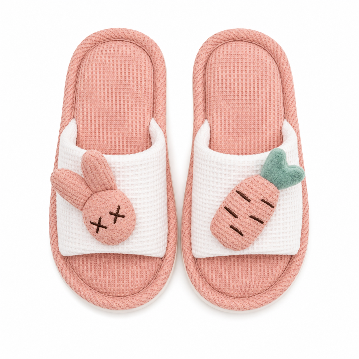 Four season anti slip linen slippers for children