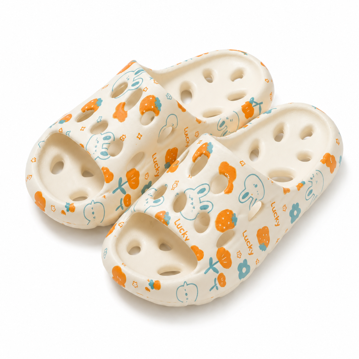 Bathroom specific hollow out anti slip slippers