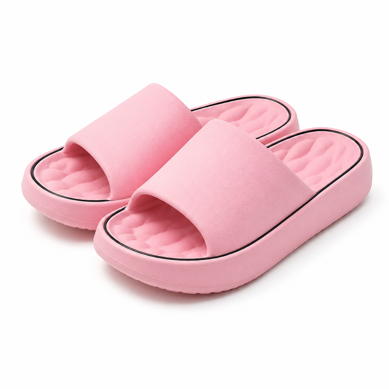 Bamboo couple household soft soled slippers