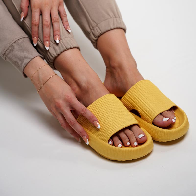 Trend Thick Sole Home Women Slippers 4.5cm Heel Ladies Platform Flat Shoes Non-slip EVA Living Room Indoor Slides Women Slippers