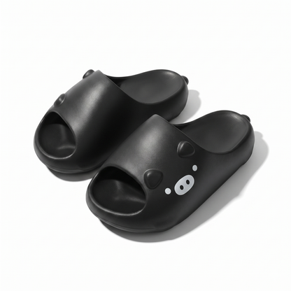 Quirky Cat Face Chunky Slides