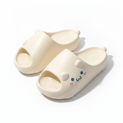 Quirky Cat Face Chunky Slides