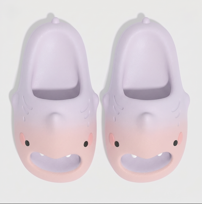 Cute cartoon shark children's slippers