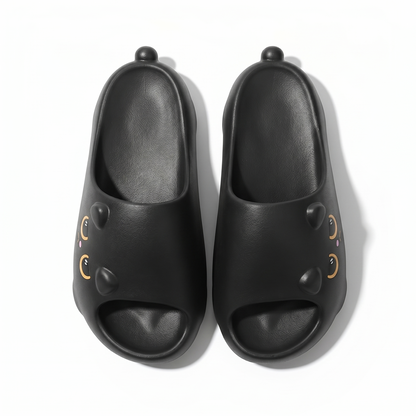 Quirky Cat Face Chunky Slides