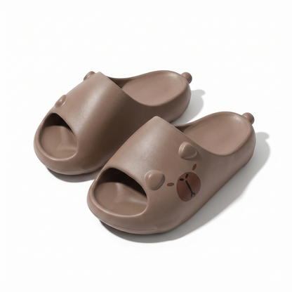 Quirky Cat Face Chunky Slides