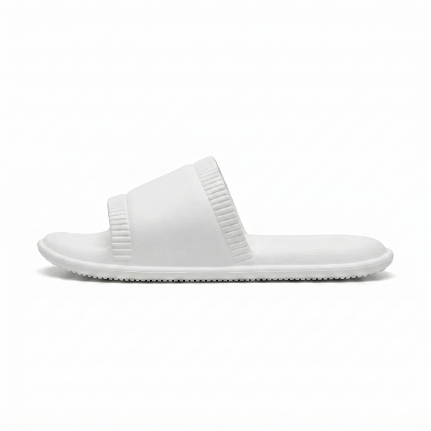 Minimalist Ribbed Soft Shower Slides
