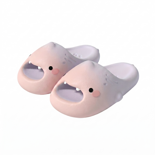Cute cartoon shark children's slippers