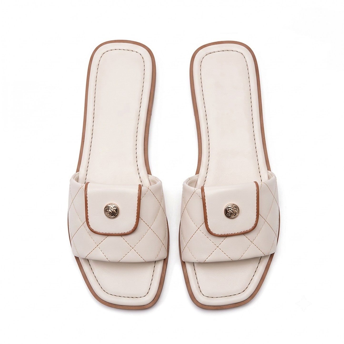 Chic Square Toe Slides