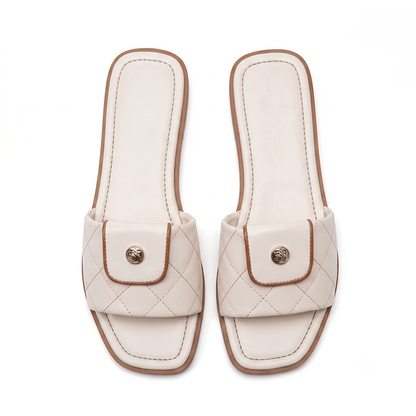 Chic Square Toe Slides