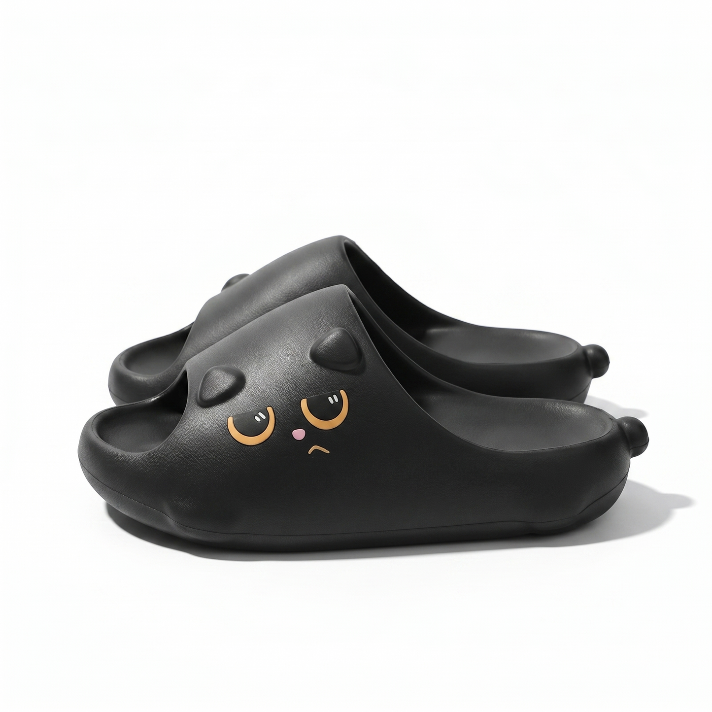 Quirky Cat Face Chunky Slides