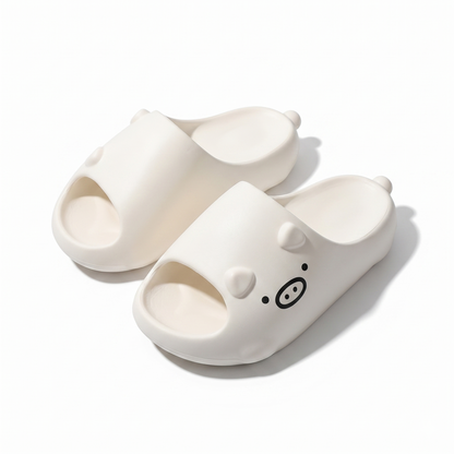 Quirky Cat Face Chunky Slides