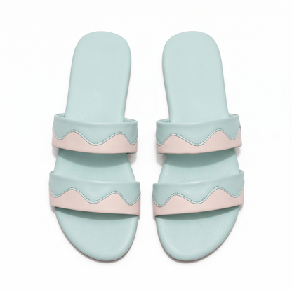 Breezy Wavy Edge Summer Slides