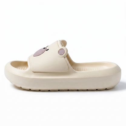 Playful Bear Face Soft Slides