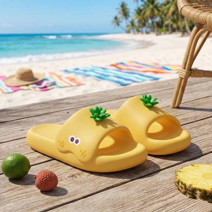 Whimsical Cartoon Fruit Platform Slides