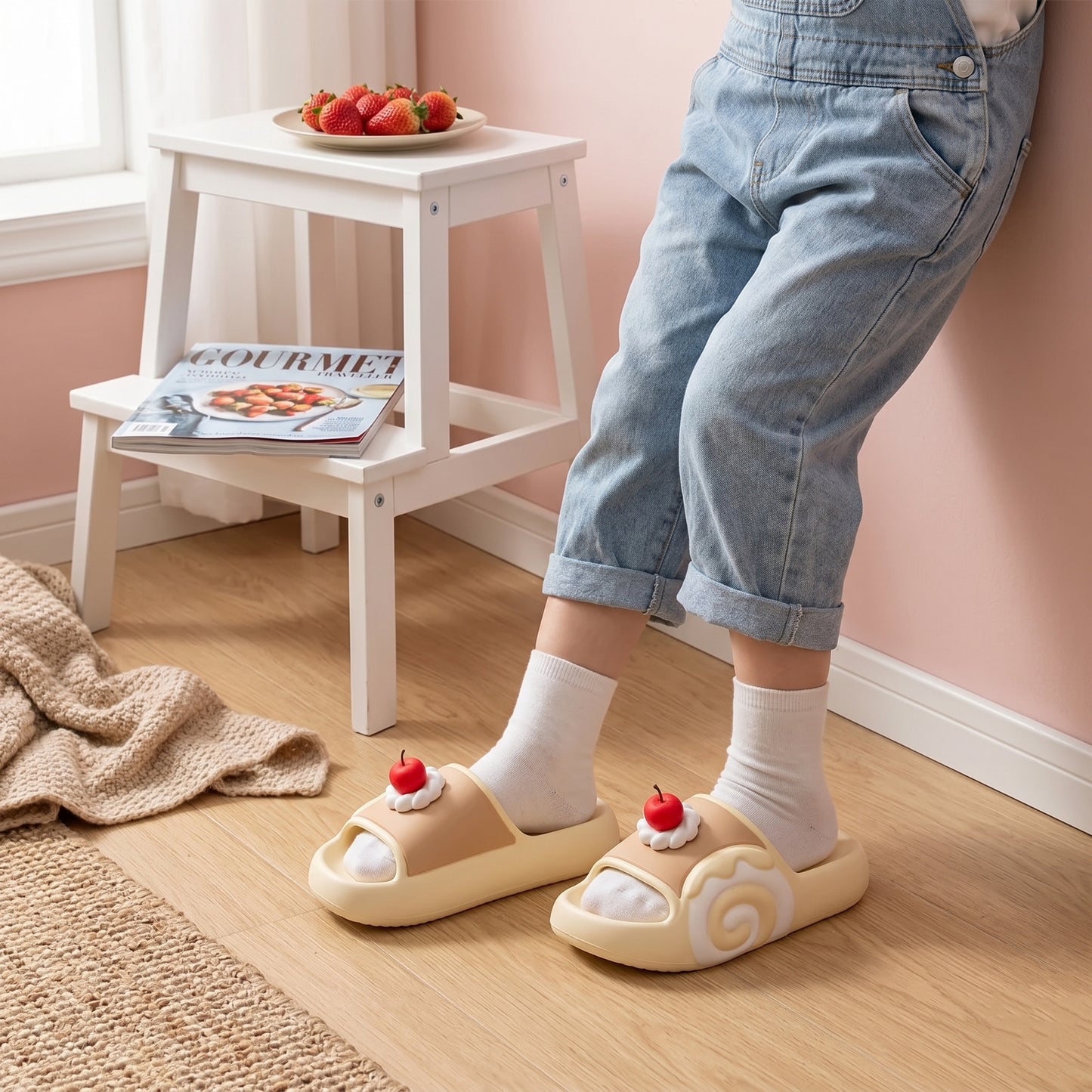Sweet Swiss Roll Cake Slides