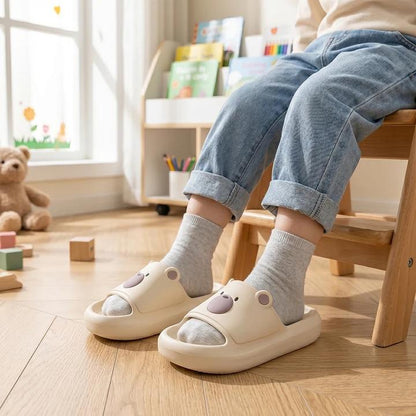 Playful Bear Face Soft Slides