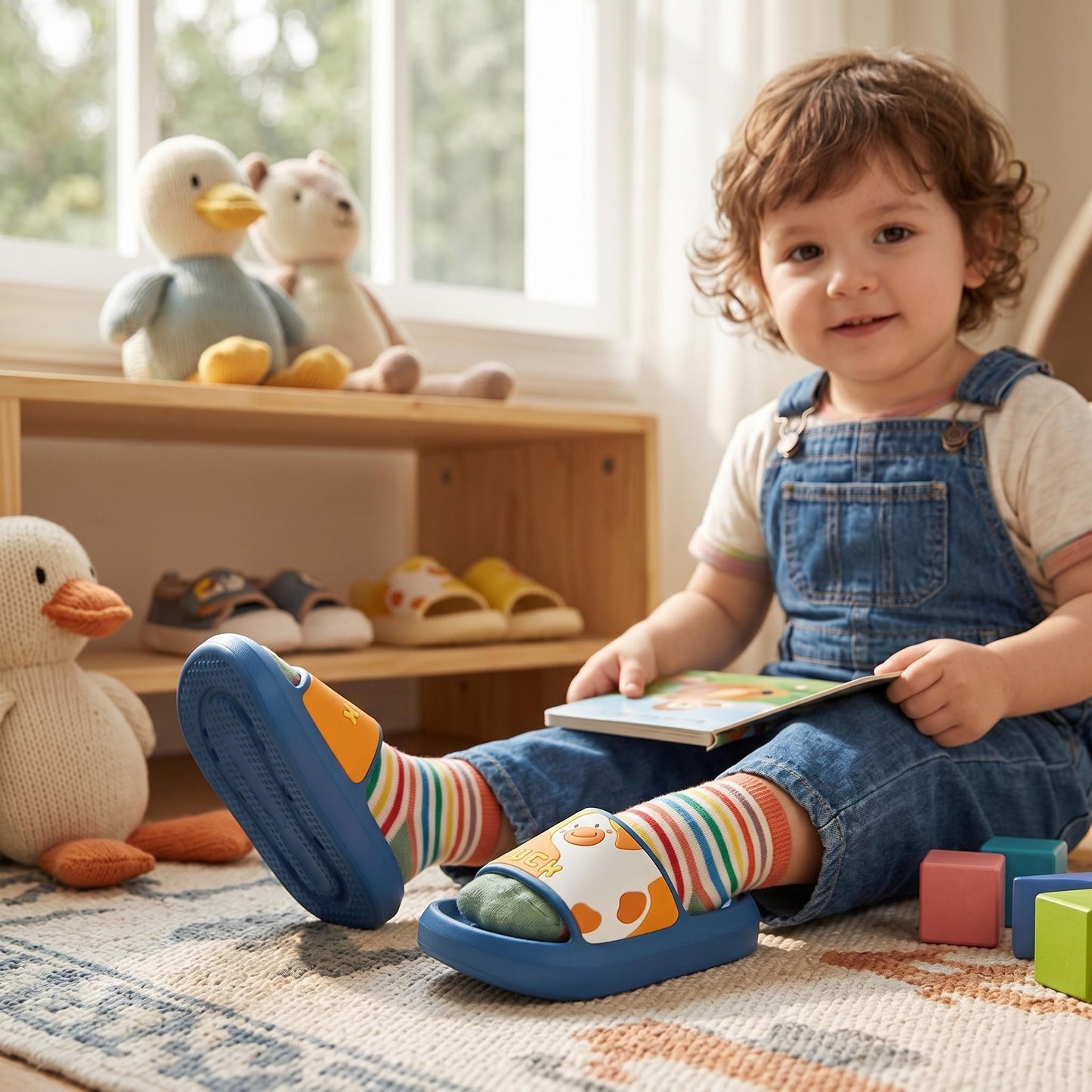 Fun Duck Print Kids Slides