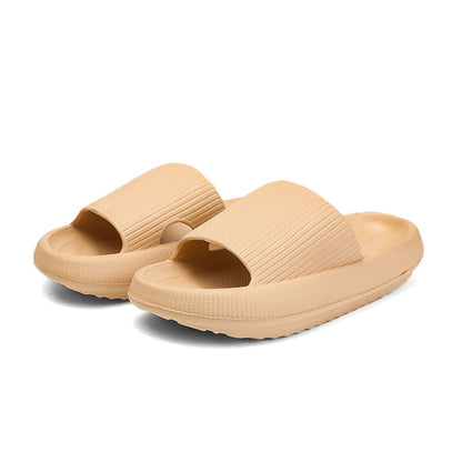 Trend Thick Sole Home Women Slippers 4.5cm Heel Ladies Platform Flat Shoes Non-slip EVA Living Room Indoor Slides Women Slippers