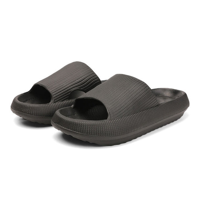 Trend Thick Sole Home Women Slippers 4.5cm Heel Ladies Platform Flat Shoes Non-slip EVA Living Room Indoor Slides Women Slippers
