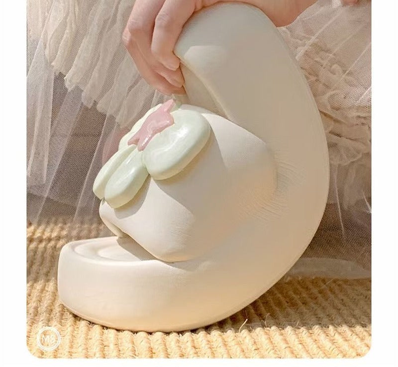 Comfortable summer bow women's slippers