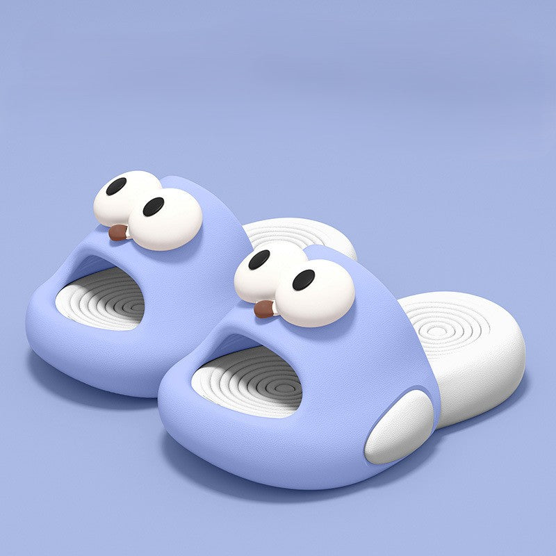 Cute Big Eye Cartoon Fish Kids Slippers