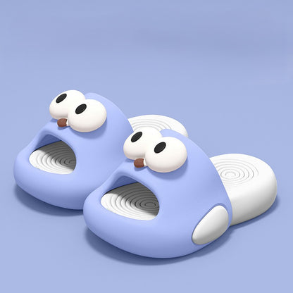 Cute Big Eye Cartoon Fish Kids Slippers