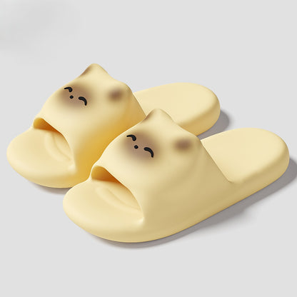 Cute Cat Face Slide Sandals