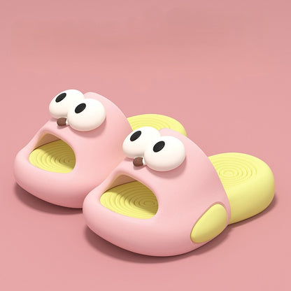 Cute Big Eye Cartoon Fish Kids Slippers