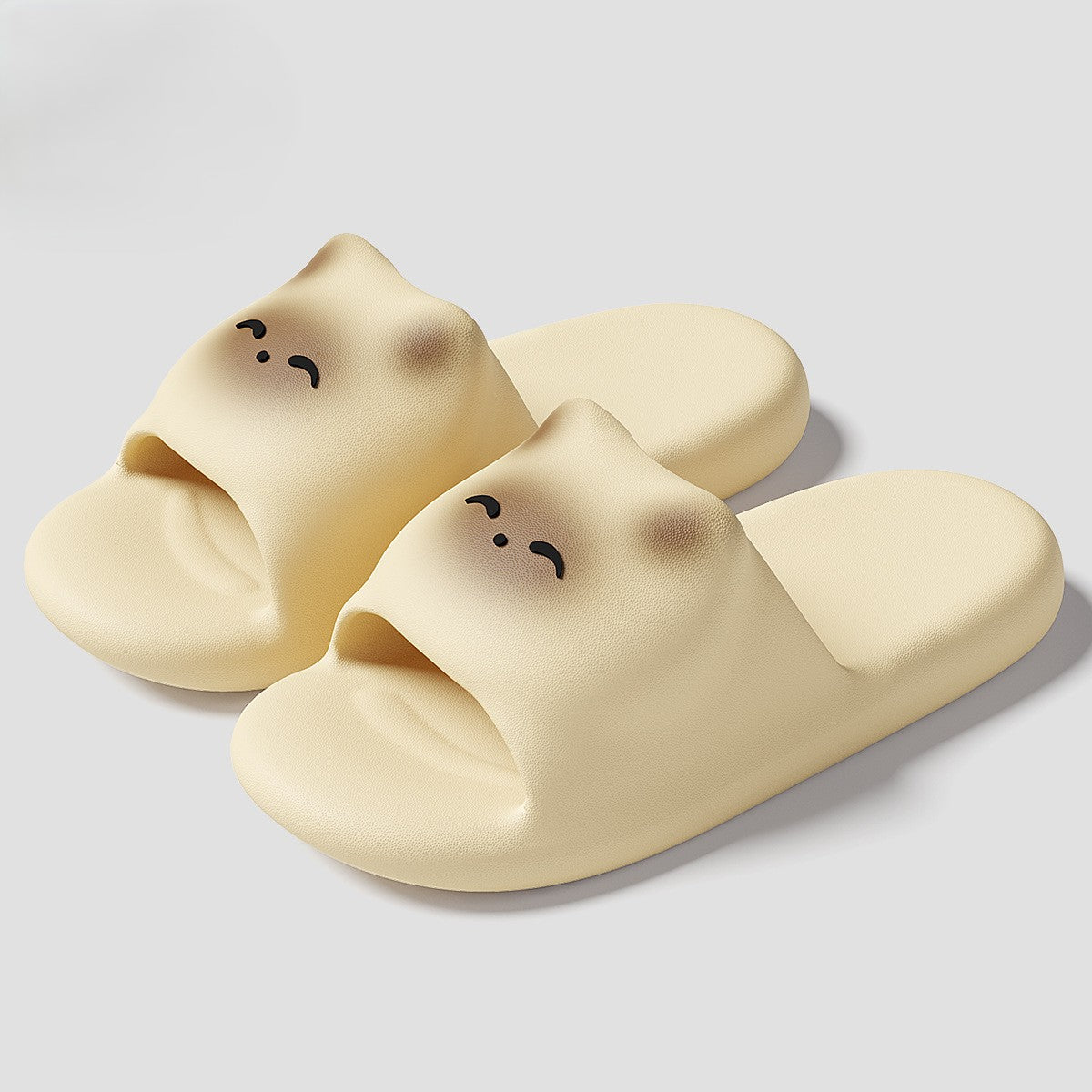 Cute Cat Face Slide Sandals