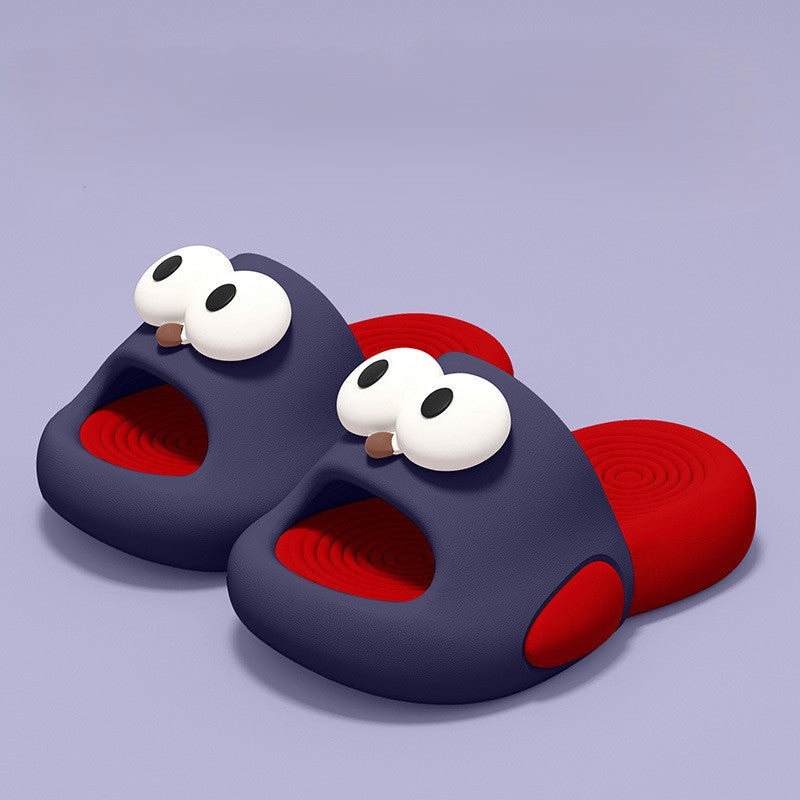 Cute Big Eye Cartoon Fish Kids Slippers