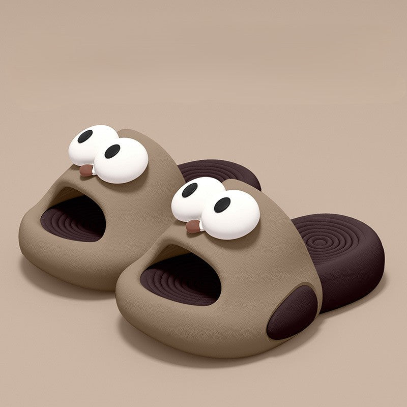 Cute Big Eye Cartoon Fish Kids Slippers