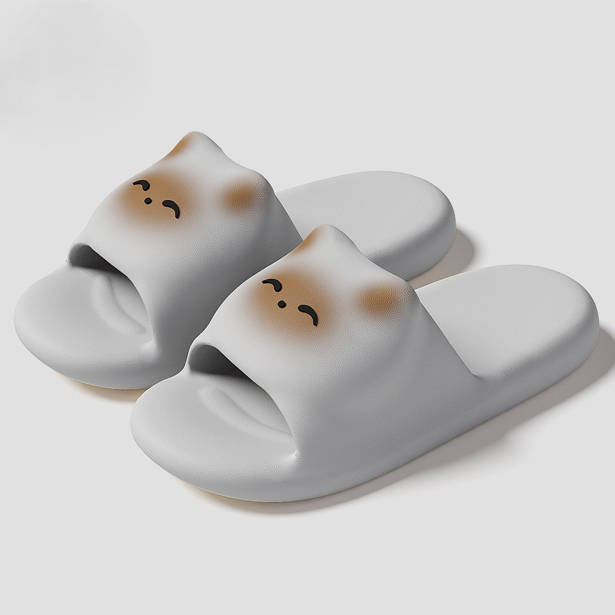 Cute Cat Face Slide Sandals