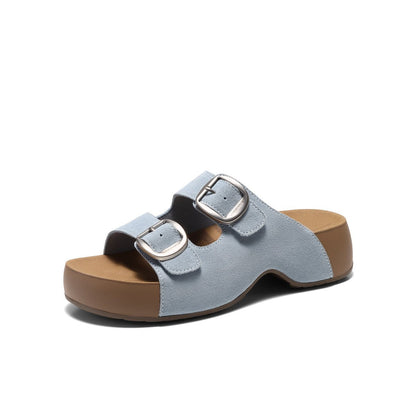 Women's Platform Cork Footbed Sandals